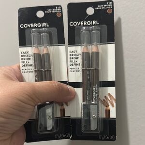 NEW COVERGIRL Easy Breezy Brow Fill + Define Pencils - Soft Brown